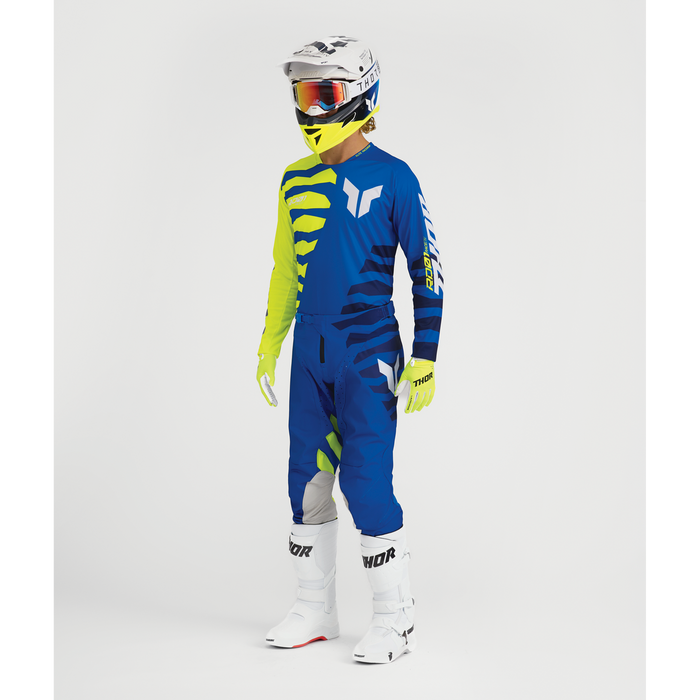 Thor Launchmode Shredder Blue/Acid Gear Combo full outfit view 3