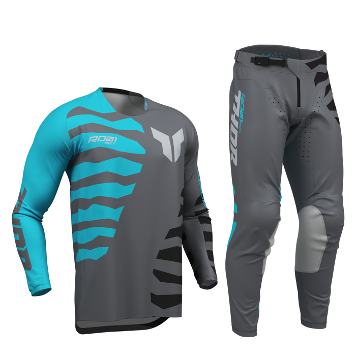 Thor Launchmode Shredder Charcoal/Aqua Gear Combo