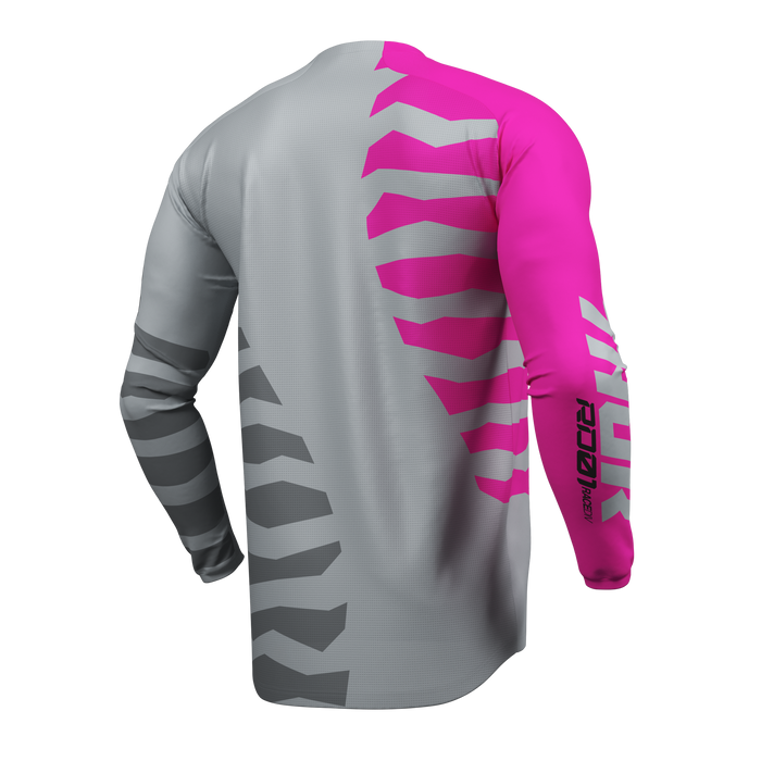 Thor Launchmode Shredder Jersey in Gray/Fuchsia