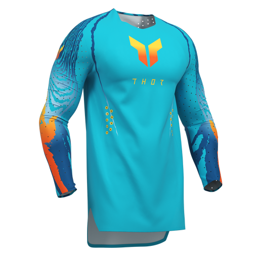 Thor Sportmode Damascus Aqua Gear Combo jersey view