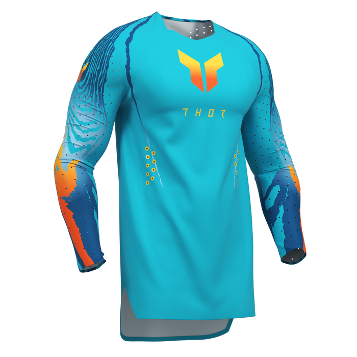 Thor Sportmode Damascus Aqua Gear Combo jersey view