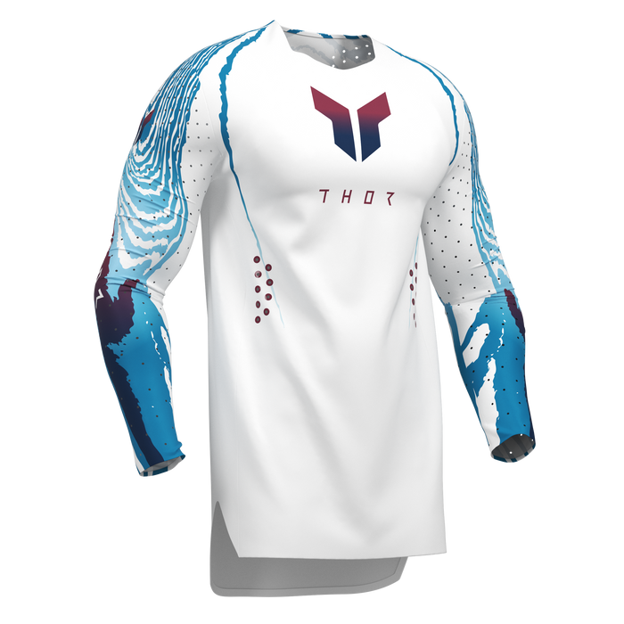 Thor Sportmode Damascus White Gear Combo jersey view
