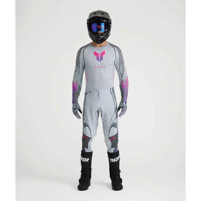 Thor Sportmode Damascus White Gear Combo full outfit view 1