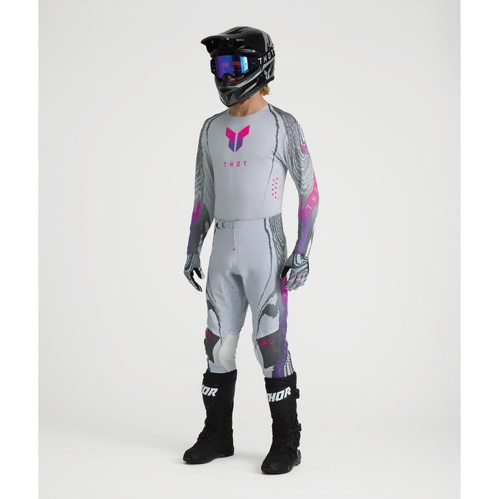 Thor Sportmode Damascus White Gear Combo full outfit view 3