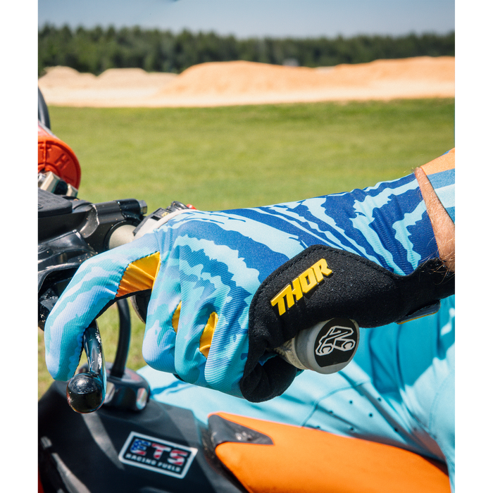 Thor Sportmode Damascus Gloves in Aqua
