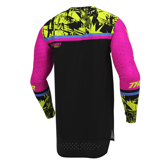 Thor Sportmode Punk'd Jersey in Black/Fuchsia