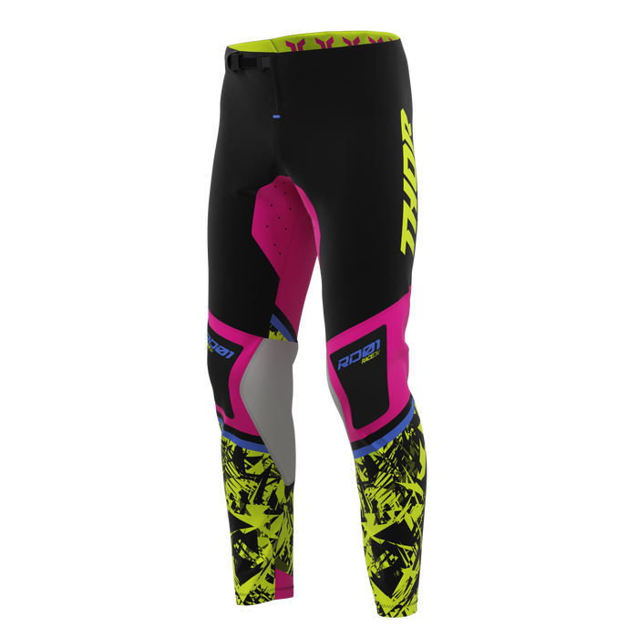Thor Sportmode Punk'd Pants in Black/Fuchsia
