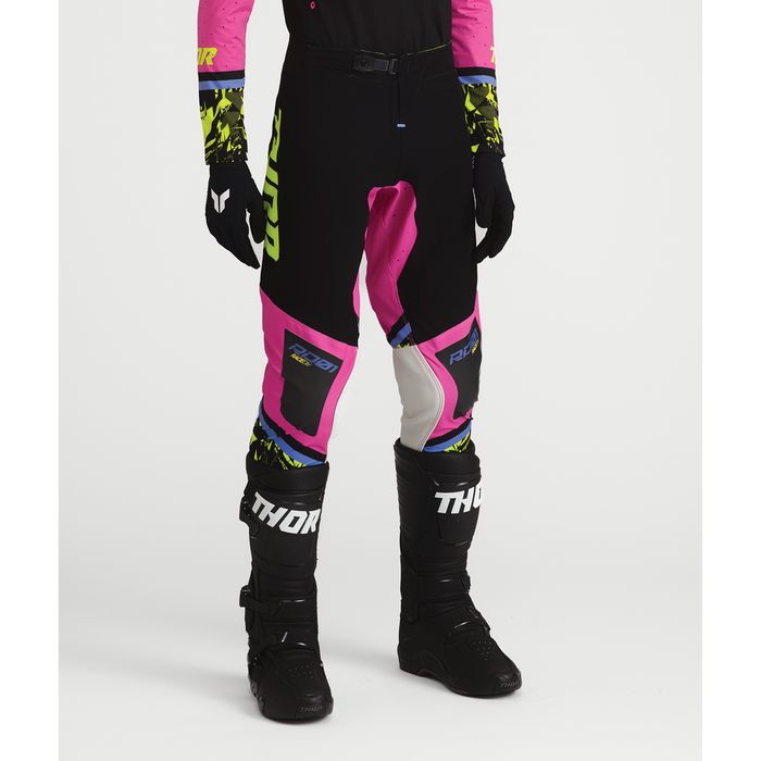 Thor Sportmode Punk'd Pants in Black/Fuchsia