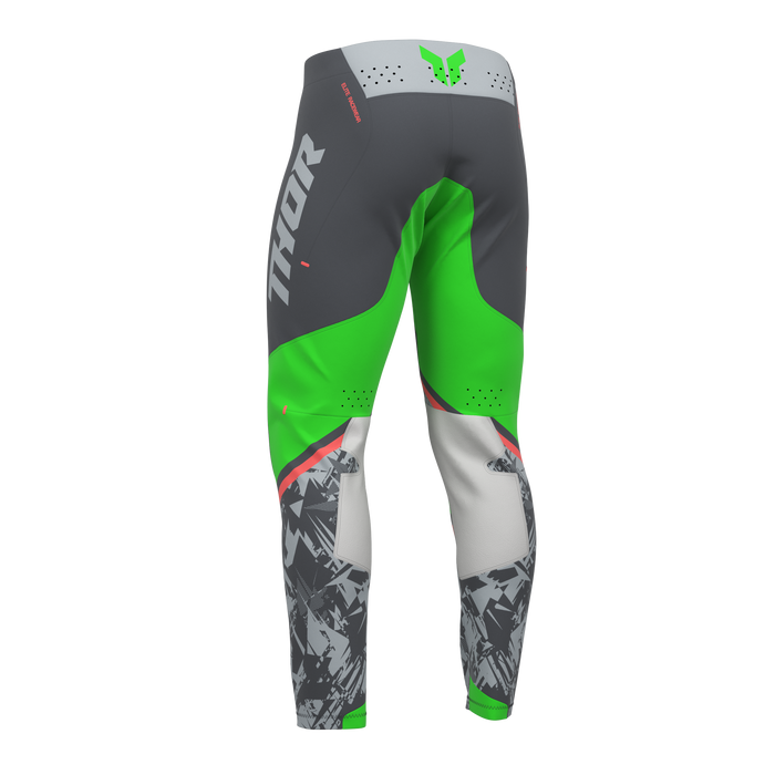 Thor Sportmode Punk'd Charcoal/Green Gear Combo pants view