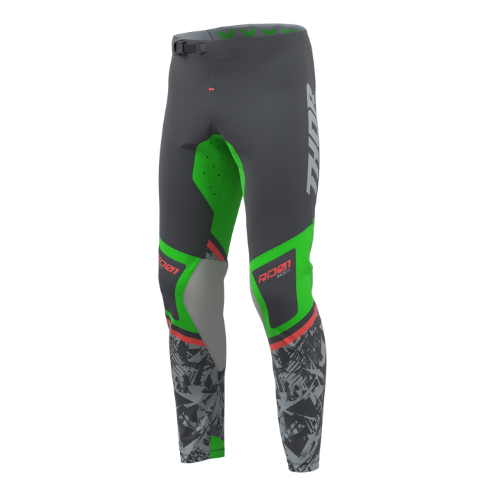 Thor Sportmode Punk'd Pants in Charcoal/Green