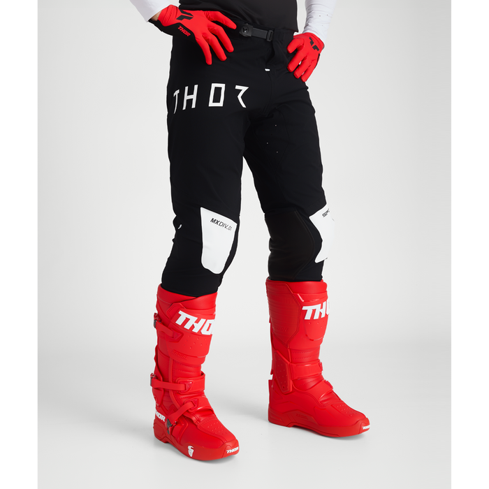 Thor Sportmode Strike Pants in Black/White
