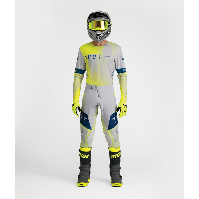 Thor Sportmode Vanish Gray/Dark Blue Gear Combo full outfit view 1