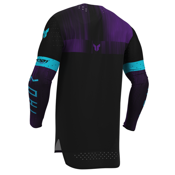 Thor Sportmode Vanish Black/Purple Gear Combo jersey view