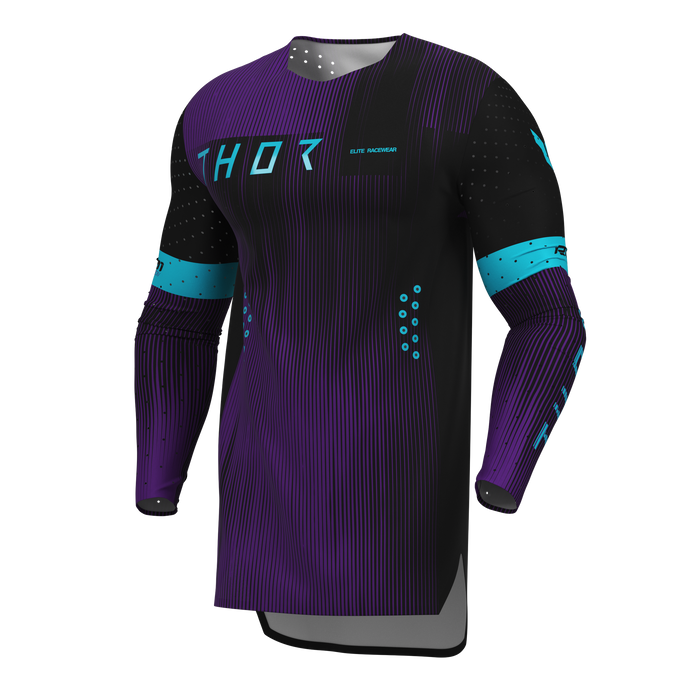 Thor Sportmode Vanish Jersey in Black/Purple