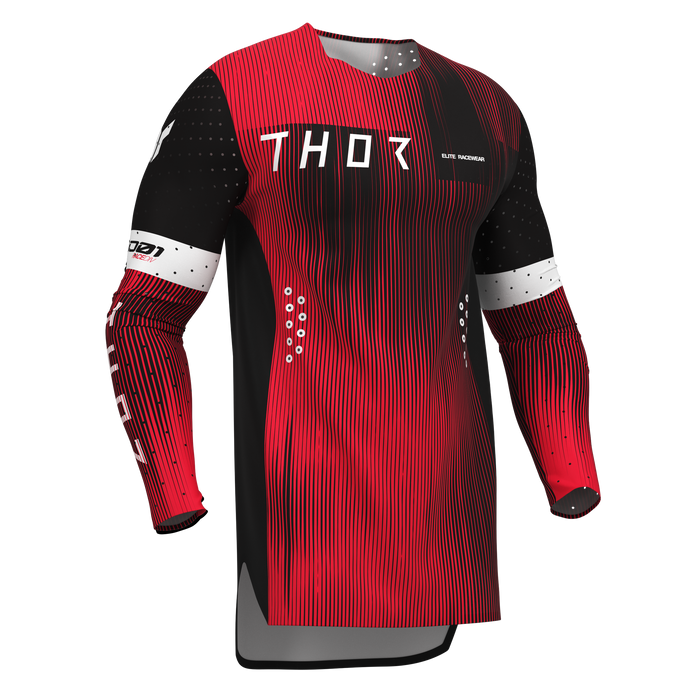 Thor Sportmode Vanish Black/Red Gear Combo jersey view