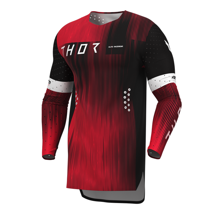 Thor Sportmode Vanish Jersey in Black/Red