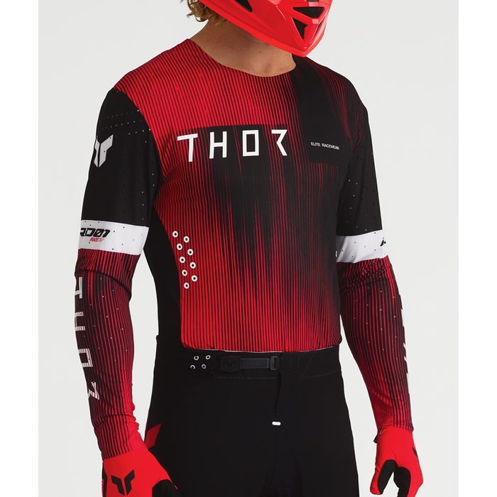 Thor Sportmode Vanish Jersey in Black/Red