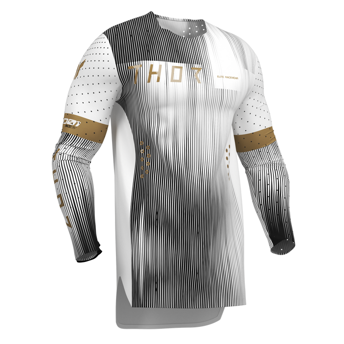 Thor Sportmode Vanish White/Black Gear Combo jersey view