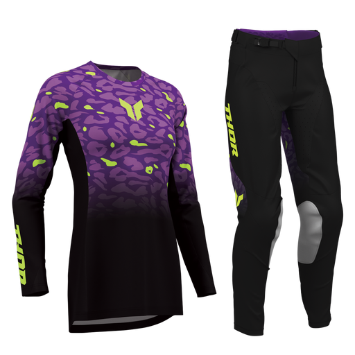 Thor Women's Launchmode Spotted Black/Purple Gear Combo