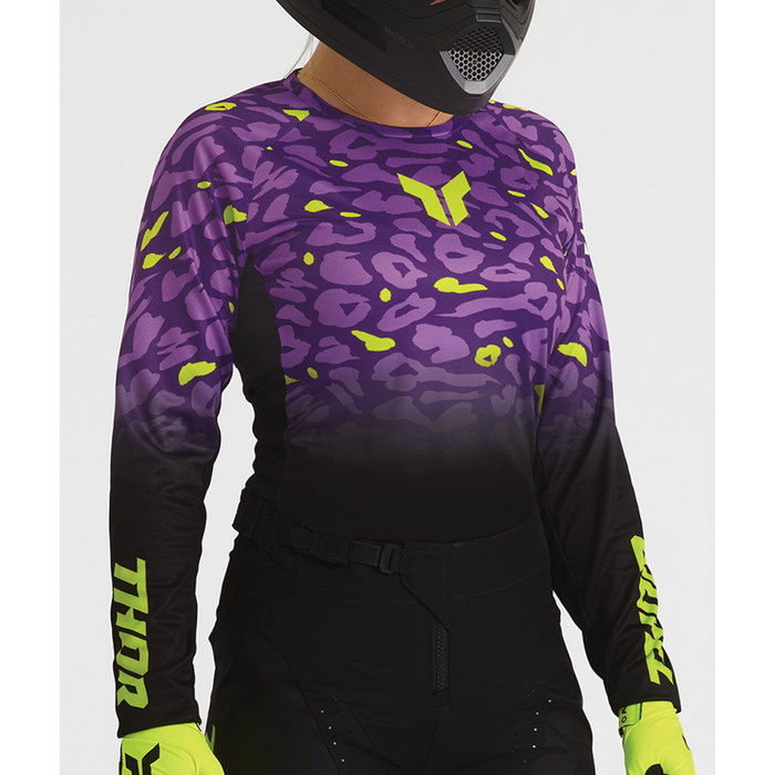 Thor Women's Launchmode Spotted Jersey in Black/Purple
