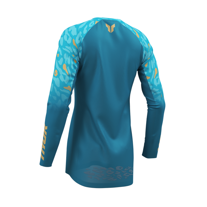 Thor Women's Launchmode Spotted Jade/Starlight Gear Combo jersey view