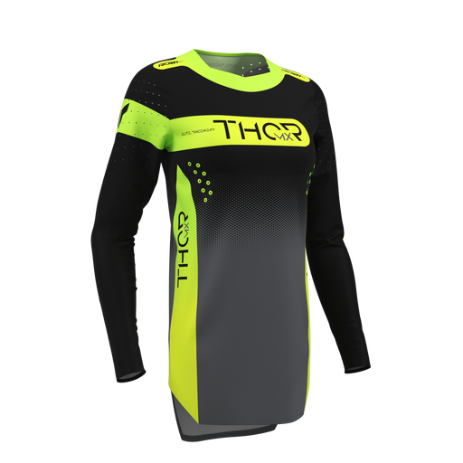 Thor Women's Sportmode Merge Charcoal/Black Gear Combo jersey view