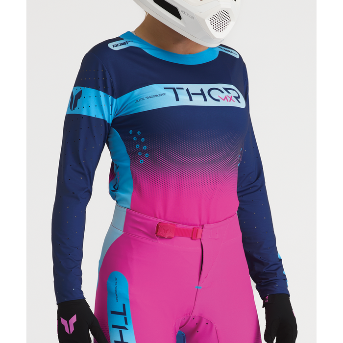 Thor Women's Sportmode Merge Jersey in Navy/Fuchsia