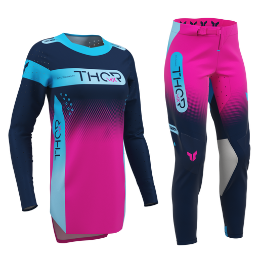 Thor Women's Sportmode Merge Navy/Fuchsia Gear Combo