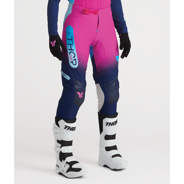 Thor Women's Sportmode Merge Pants in Navy/Fuchsia