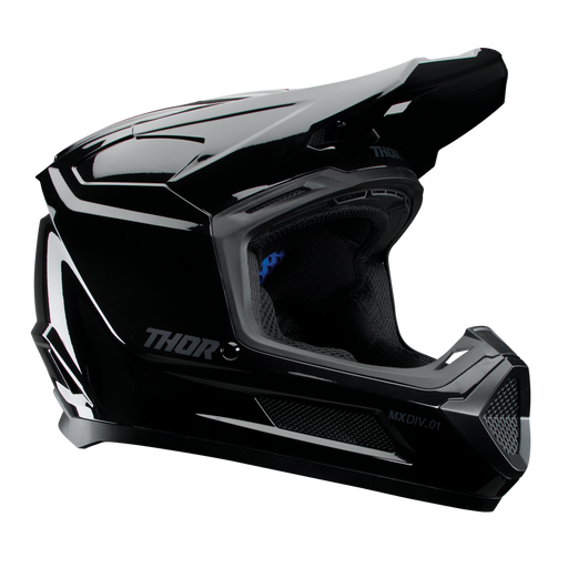 Thor Youth Fleet Blackout Helmet in Gloss Black