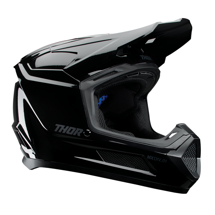 Thor Youth Fleet Blackout Helmet in Gloss Black