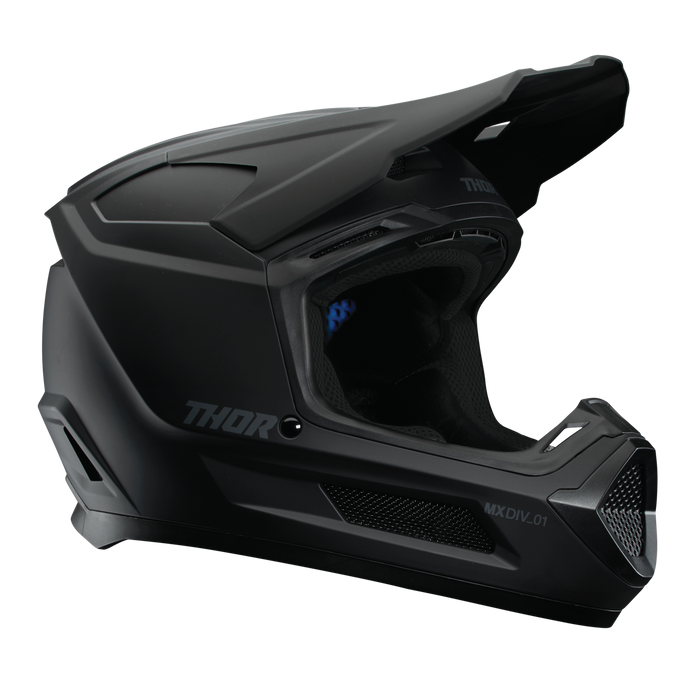 Thor Youth Fleet Blackout Helmet in Matte Black