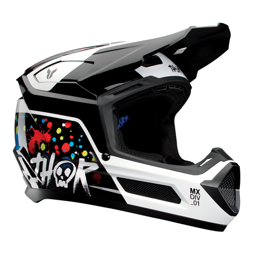 Thor Youth Fleet Splat Helmet in Black