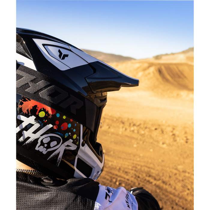 Thor Youth Fleet Splat Helmet in Black