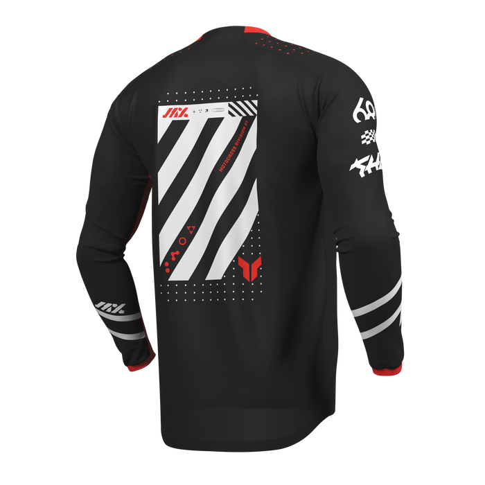Thor Youth Launchmode Futura Jersey in Black/Red