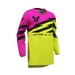 Thor Youth Launchmode Shockie Acid/Fuchsia Gear Combo jersey view