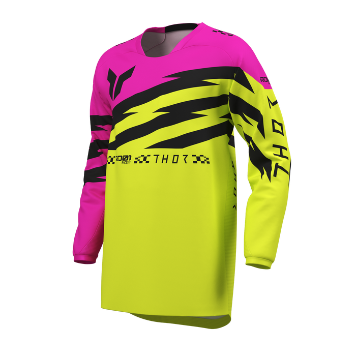Thor Youth Launchmode Shockie Jersey in Acid/Fuchsia