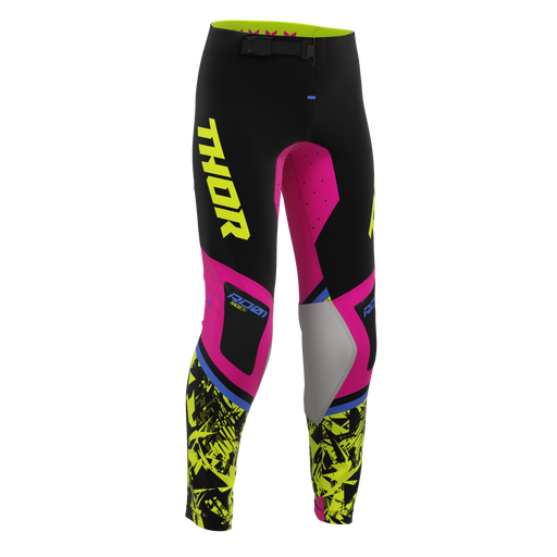 Thor Youth Sportmode Punk'd Black/Fuchsia Gear Combo pants view