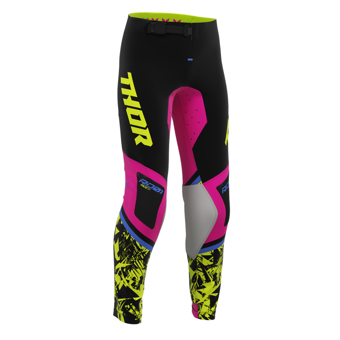 Thor Youth Sportmode Punk'd Black/Fuchsia Gear Combo pants view