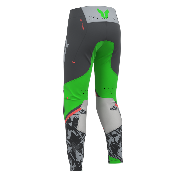 Thor Youth Sportmode Punk'd Charcoal/Green Gear Combo pants view