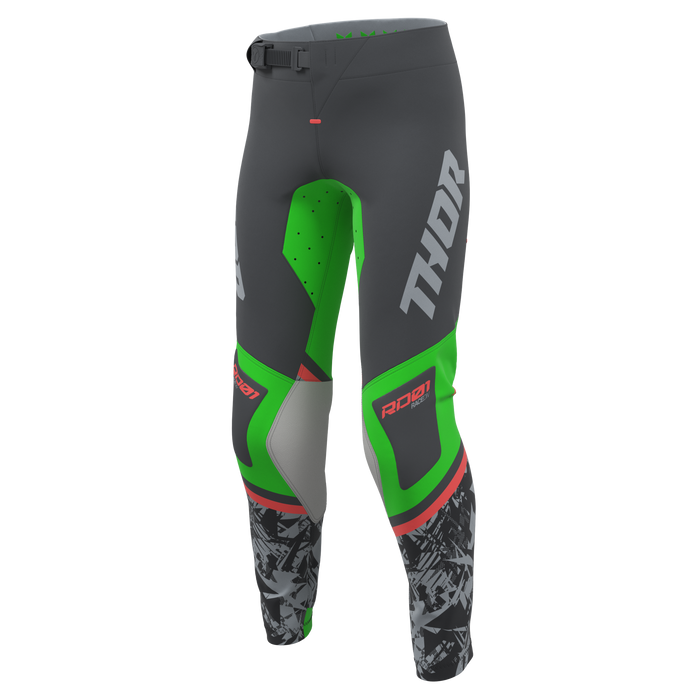 Thor Youth Sportmode Punk'd Pants in Charcoal/Green