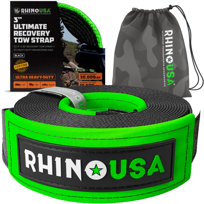 Rhino USA Recovery Tow Strap (3" x 20')