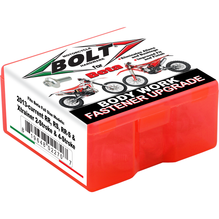 Bolt Motorcycle Full Plastic Fastener Kit - Beta
