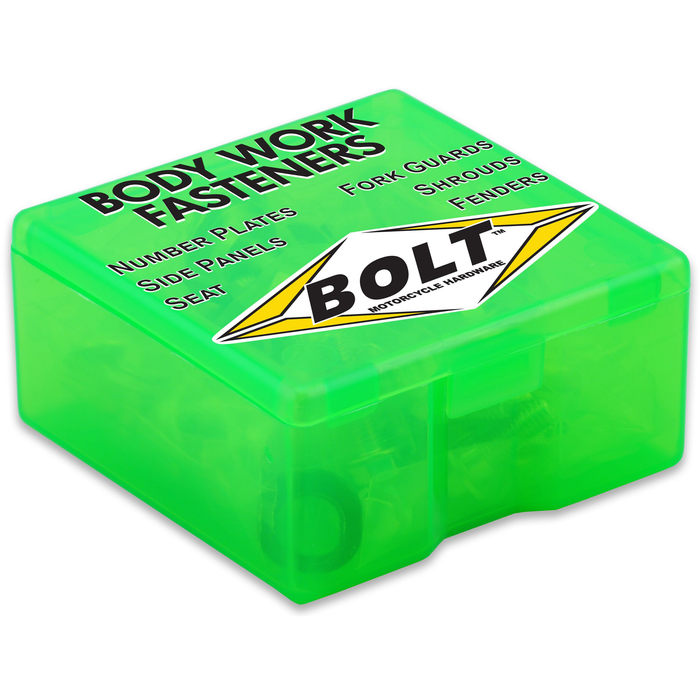 Bolt Motorcycle Full Plastic Fastener Kit - Kawasaki