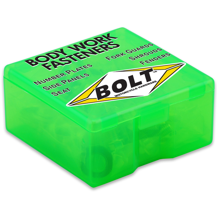 Bolt Motorcycle Full Plastic Fastener Kit - Kawasaki
