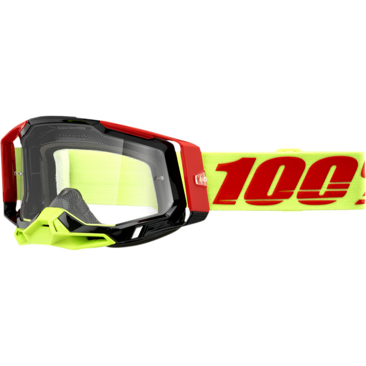 100% Racecraft 2 Goggles | Pro-Grade MTB & MX Vision | Bent Lever