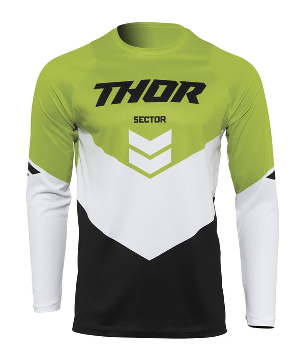 2022 Thor Racing Youth Chevron Sector Black/Green Gear Combo