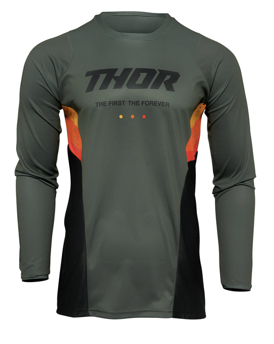 2022 Thor Racing Adult React Pulse Army/Black Gear Combo