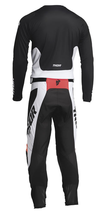 2022 Thor Racing Adult React Pulse White/Black Gear Combo