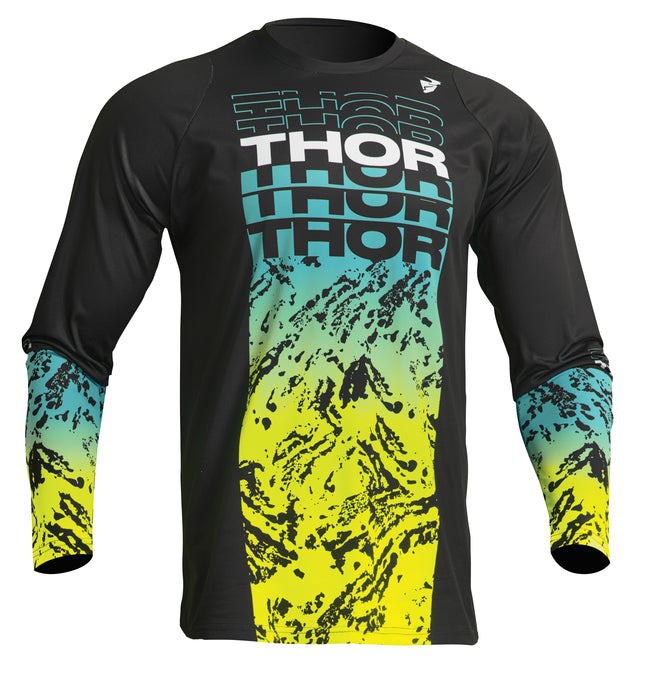 2023 Thor Sector Atlas Black/Teal Gear Combo
